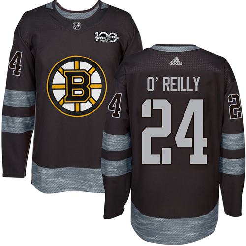 Adidas Bruins #24 Terry O'Reilly Black 1917-100th Anniversary Stitched NHL Jersey